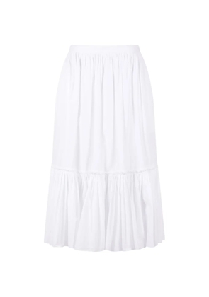 Jil Sander ruffled skirt - White