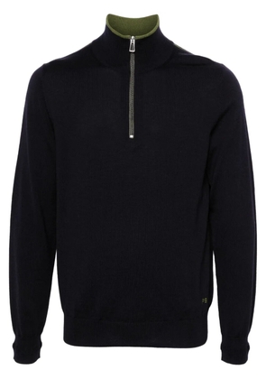 PS Paul Smith merino-wool half-zip sweater - Blue