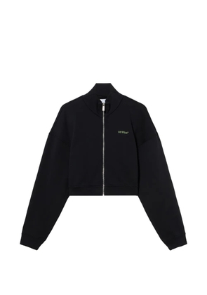 Off-White arrow leaves zip knitwear - Black