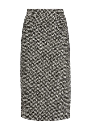 Dolce & Gabbana tweed midi pencil skirt - Black