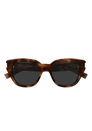 Saint Laurent Eyewear geometric sunglasses - Brown