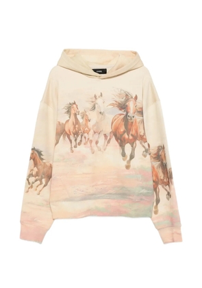 AMIRI Horses Os Hoodie print sweatshirt - Neutrals