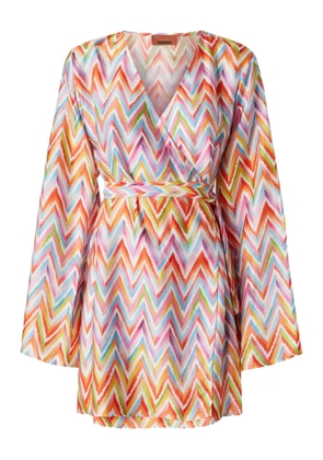 Missoni zigzag-pattern mini dress - Orange