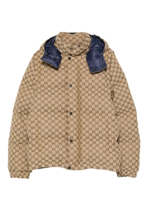 Gucci GG-monogram padded jacket - Neutrals
