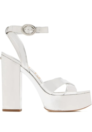Sam Edelman 120mm Savannah platform-heel sandals - Silver