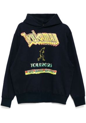 Kolor graphic-print hoodie - Blue