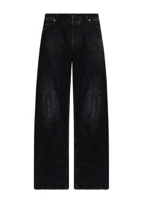 Balenciaga washed buttoned jeans - Black