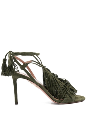 Aquazzura 85mm Gytane sandals - Green