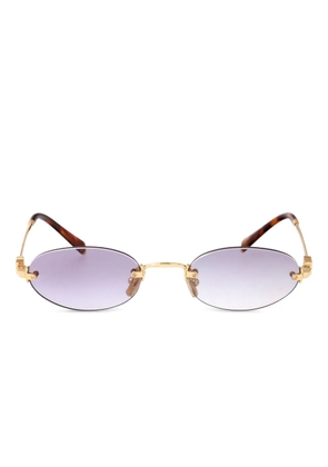 Miu Miu Eyewear oval-frame sunglasses - Gold