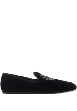 Burberry Estate quilted crest loafers - Black