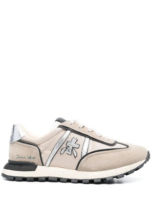 Premiata John Low logo-patch sneakers - Neutrals