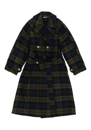 Bimba y Lola check-pattern belted coat - Green