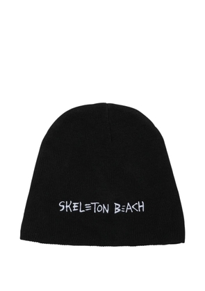 GALLERY DEPT. ribbed embroidered beanie - Black