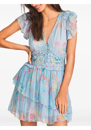 LoveShackFancy Marisela midi dress - Blue