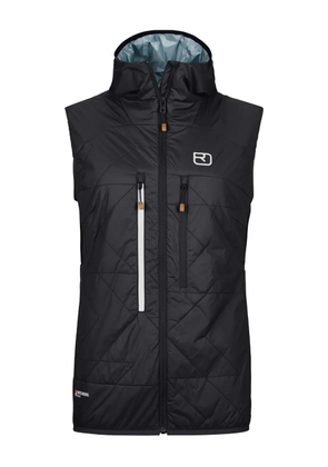 ORTOVOX Swisswool Piz Boè quilted hooded gilet - Black