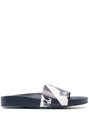 Lauren Ralph Lauren Audrina logo-print slides - Blue