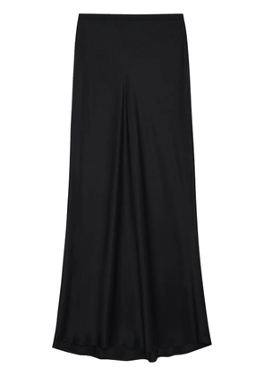 ANINE BING flared silk maxi skirt - Black