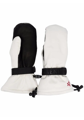 Perfect Moment two-tone ski-style gloves - White