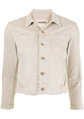 L'Agence Janelle raw-edge jacket - Neutrals