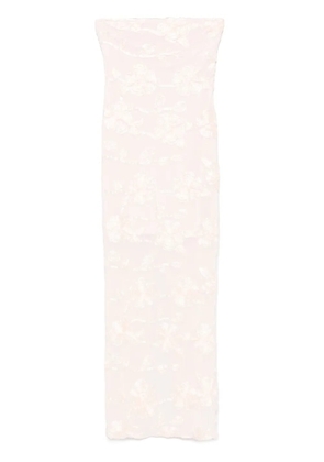ROTATE BIRGER CHRISTENSEN floral-mesh maxi dress - Pink