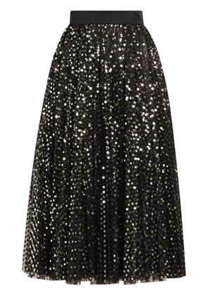 Dolce & Gabbana sequin-embellished skirt - Black
