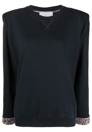 Philosophy Di Lorenzo Serafini shoulder pad cotton sweatshirt - Blue