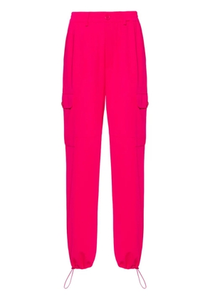 TWINSET straight-leg crepe cargo trousers - Pink