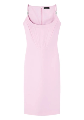 Versace corset-style crepe midi dress - Pink