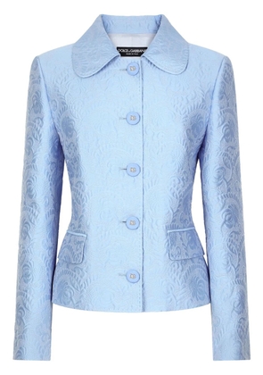 Dolce & Gabbana DNA jacquard buttoned jacket - Blue