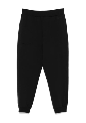 Zegna logo-embroidered track pants - Black