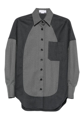 Stella McCartney panelled button-up shirt - Grey