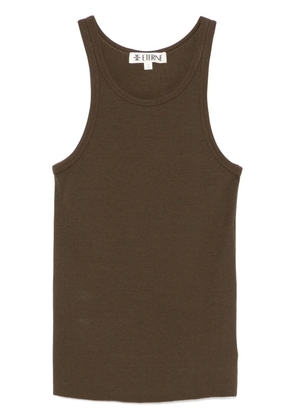 ETERNE fine-ribbed tank top - Green