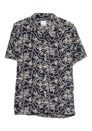 PS Paul Smith floral-embroidery shirt - Blue
