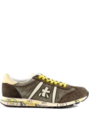 Premiata Lucy leather-stripe sneakers - Brown