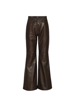 ROTATE BIRGER CHRISTENSEN leather trousers - Brown
