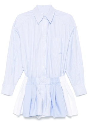 Alexander Wang prestyled pleated playsuit - Blue