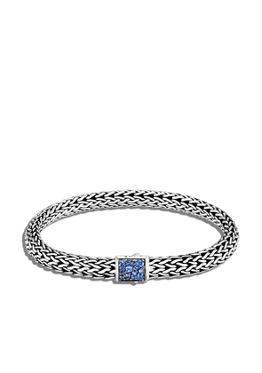John Hardy Classic Chain 6.5mm reversible sapphire pavé bracelet - Silver