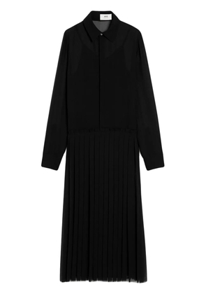 AMI Paris pleated maxi dress - Black