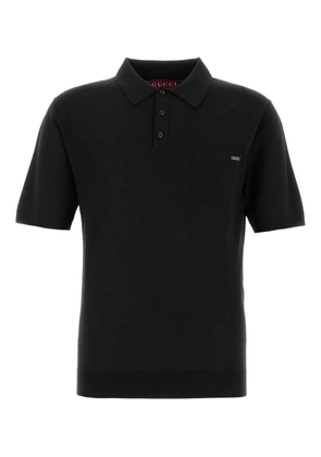 Gucci Black wool polo shirt