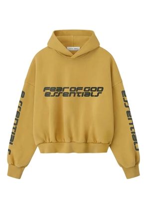 FEAR OF GOD ESSENTIALS printed fleece hoodie - Yellow