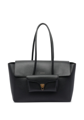 Coccinelle Double Beat calf-leather handbag - Black