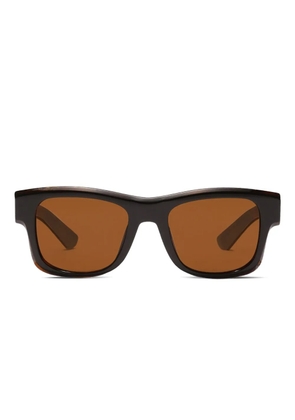 Dolce & Gabbana Eyewear Lusso Sartoriale rectangle-frame sunglasses - Brown