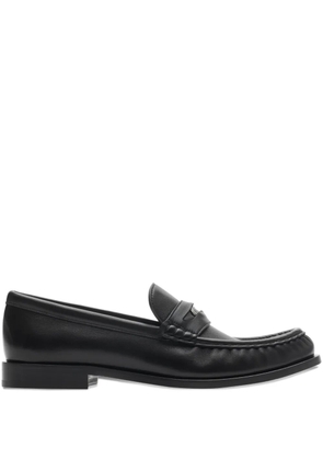 Burberry knight-penny leather loafers - Black