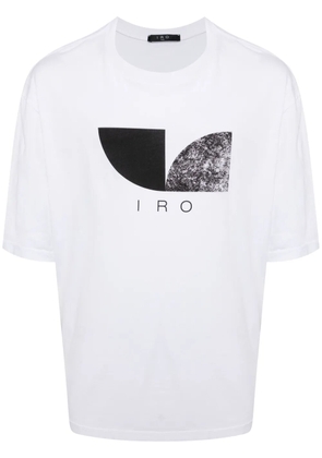 IRO logo-print cotton T-shirt - White