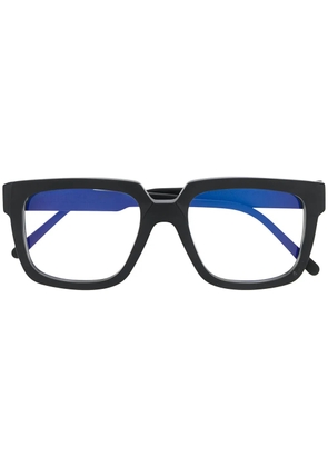 Kuboraum two tone square frame glasses - Black