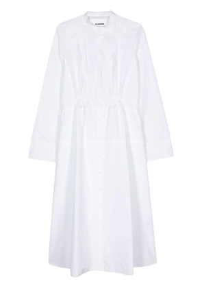 Jil Sander cotton poplin shirt dress - White