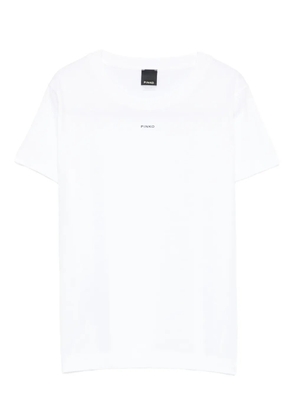 PINKO logo-print cotton T-shirt - White