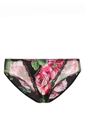 Dolce & Gabbana DNA floral-print briefs - Black