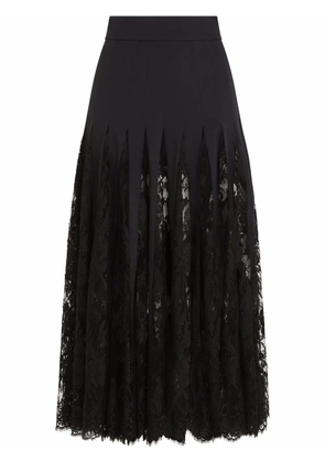 Dolce & Gabbana DNA chantilly-lace midi skirt - Black