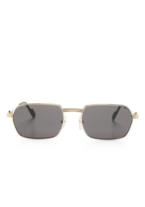 Cartier Eyewear rectangle-frame sunglasses - Gold